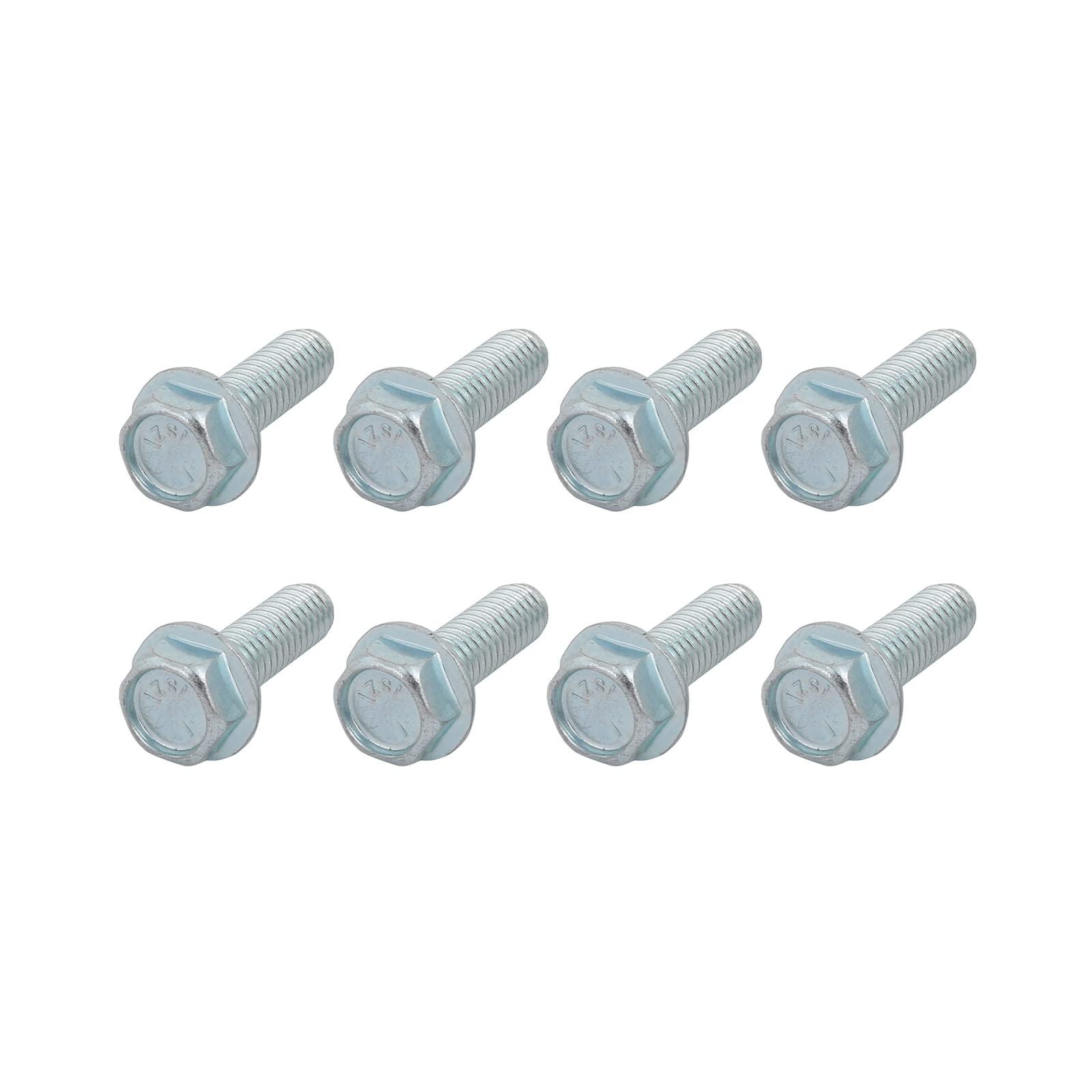 METALLIXITY Flanged Hex Head Bolts (5/16-18 x 1") 8pcs, Hexagon Serrated Flange Bolt Carbon Steel Screw - for House Construction Hardware Fasteners