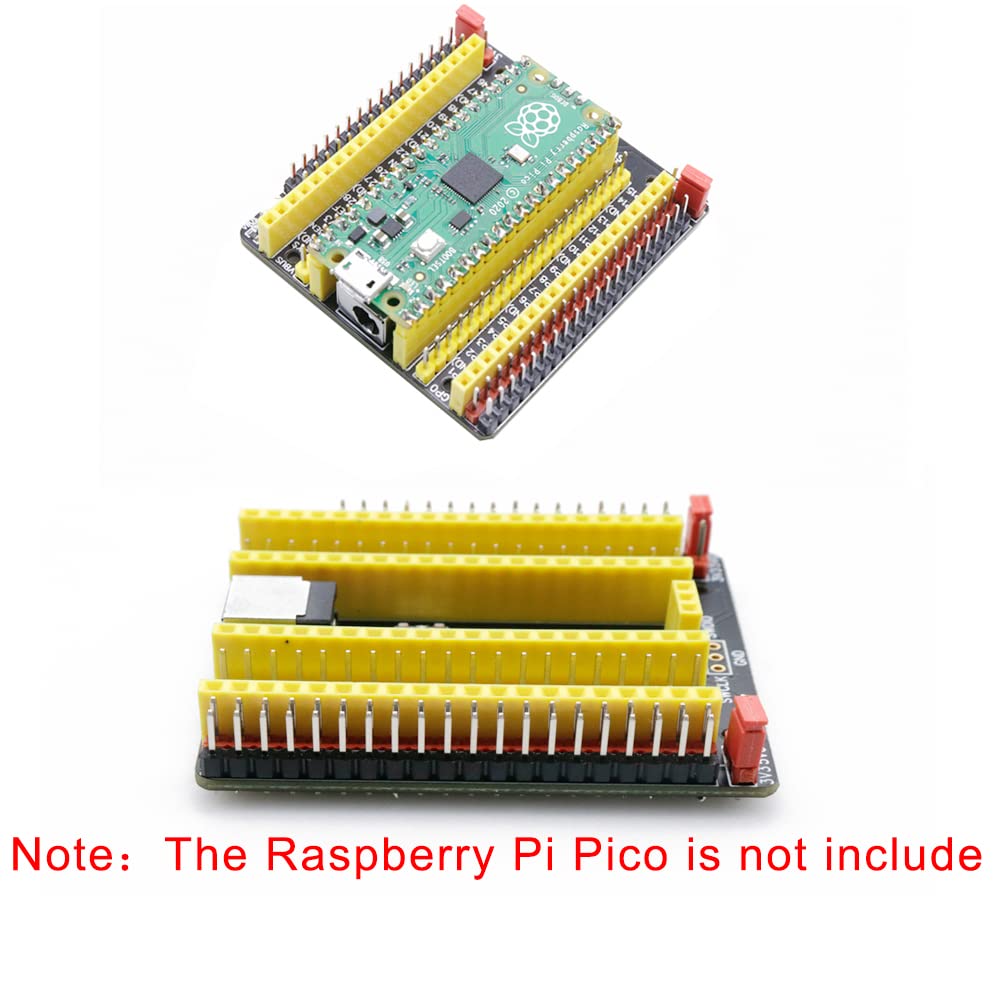 Treedix Compatible with Raspberry Pi PICO Breakout board IO Shield Development Board Prototype Expansion Board with 2.54mm Pin Header