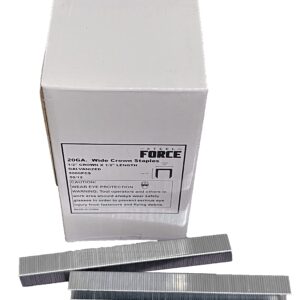 Steel Force 50/12 (5016C) 20 Gauge Staples 1/2 Inch Crown 1/2 Inch Length 5,000-Pack for Upholstery, Decoration, DIY, Furniture, Doors and Windows