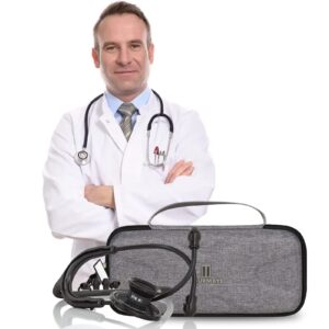 Tourmate Hard Stethoscope Case for 3M Littmann Classic III/Lightweight II S.E. /Cardiology IV Diagnostic/MDF Acoustica Deluxe Stethoscopes, Case Only