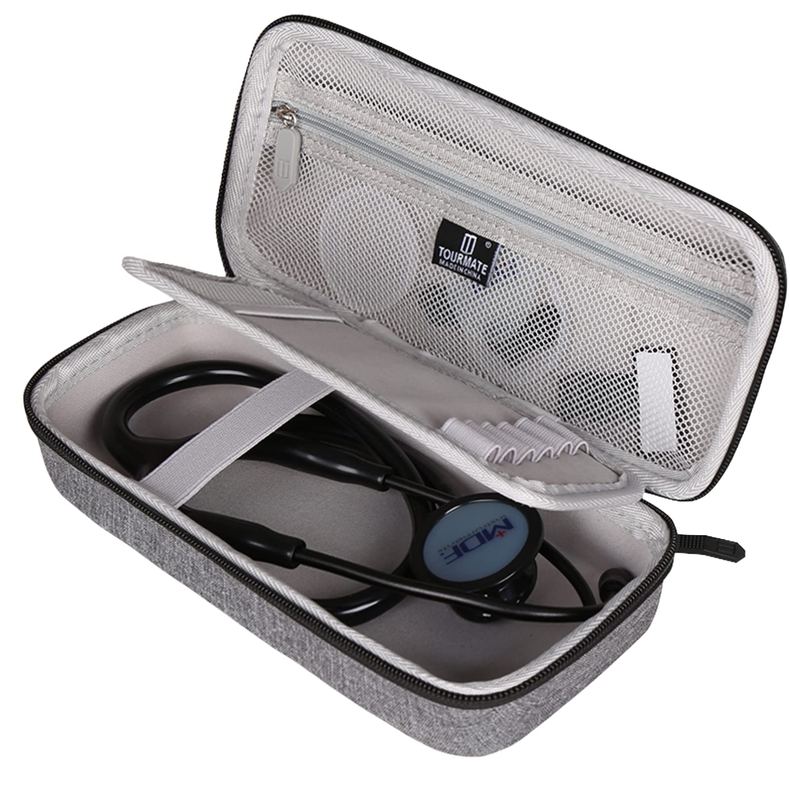 Tourmate Hard Stethoscope Case for 3M Littmann Classic III/Lightweight II S.E. /Cardiology IV Diagnostic/MDF Acoustica Deluxe Stethoscopes, Case Only