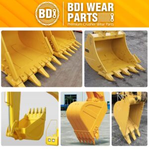 BDI Wear Parts 2740W23 Bucket Tooth Seat Adapter +23WTL H&L Tiger Bucket Digging Teeth/Bucket Teeth and 23FP Flexible Pin Combination (5)