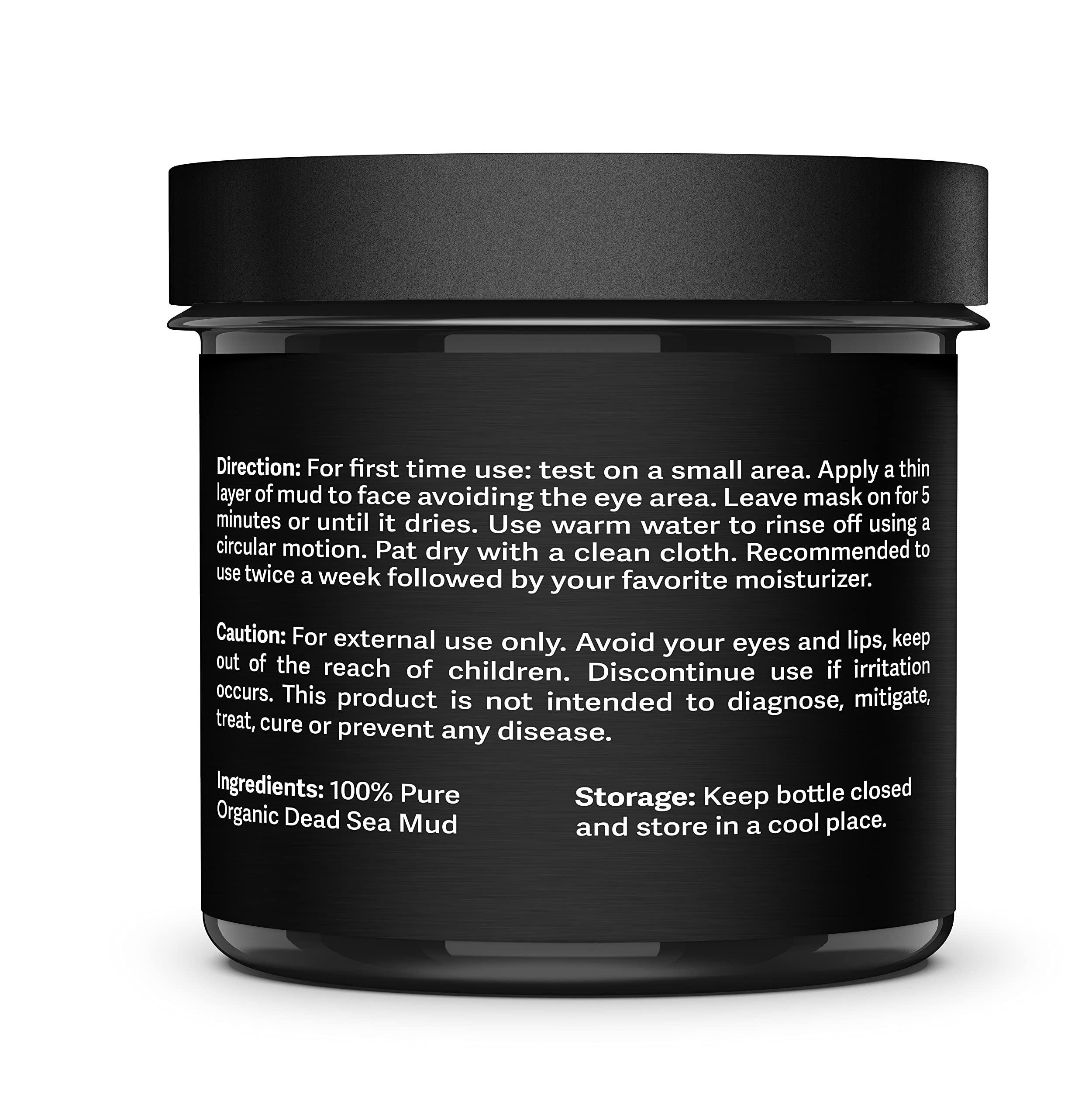 Aromasong 100% Pure Dead Sea Mud Mask for Face - Cleansing Natural Skin Care for Women and Men