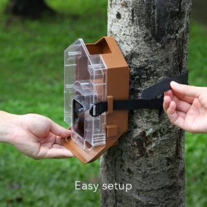 Ring Stick Up Cam Battery + Wasserstein Bird Feeder Camera Case Bundle (Black)