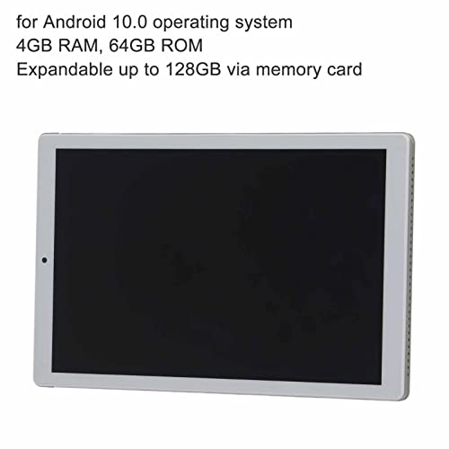 Yoidesu 10 Inch Tablet, for 10.0 Tablet 64GB ROM 4GB RAM Tablets 128GB Expand 5MP Camera Dual SIM IPS Screen Tablet 2.4G/5G Dual Band (US Plug)