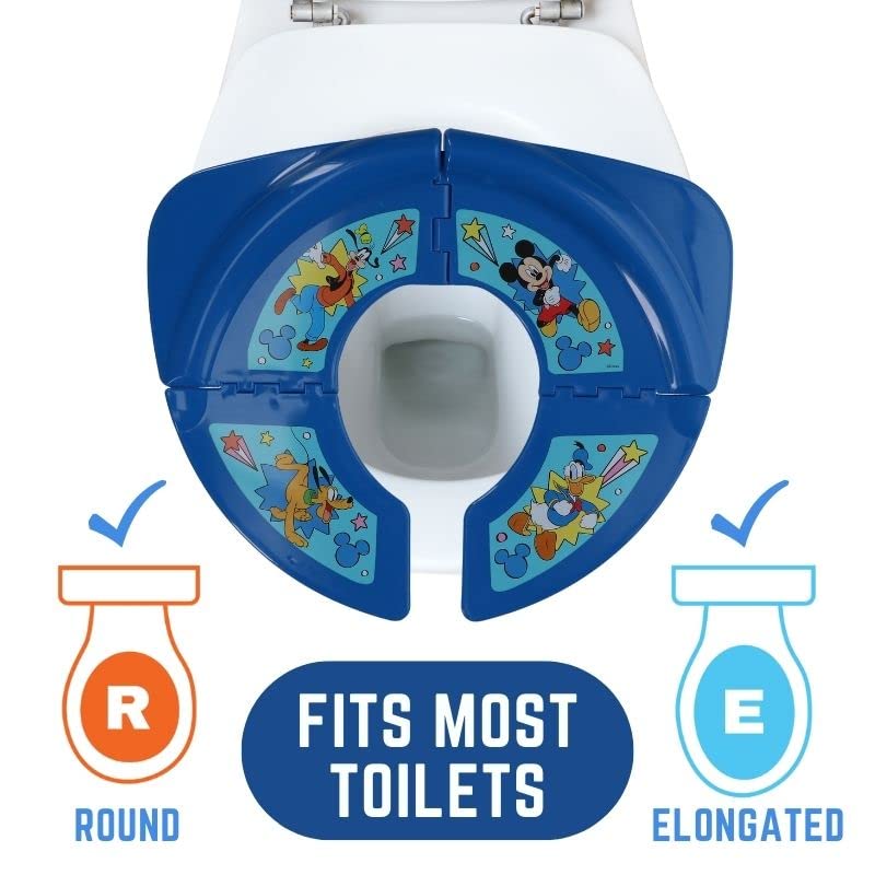 Disney Mickey Mouse "Pals at Play" Folding Potty Seat - Travel Potty Training Seat