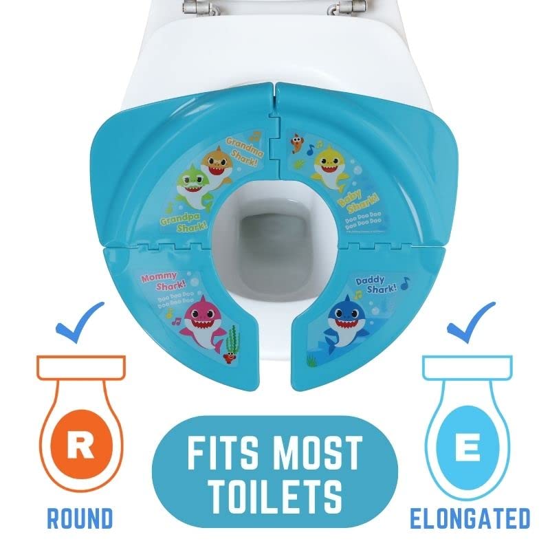 Nickelodeon Baby Shark Folding Potty Seat - Travel Potty Training Seat