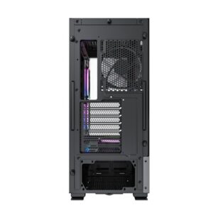 Montech Sky Two, Dual Tempered Glass, 4X PWM ARGB Fans Pre-Installed, ATX Gaming Mid Tower Computer Case, Type C, High Airflow Performance- Black