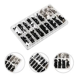 VILLCASE 360 Pcs 1 Small Screw Screws and Nuts Screws Kit Computer Laptop Practical Screws Computer Repair Screws Stainless Steel Screws Anti-rust Screws Countersunk Machine Bolt M2