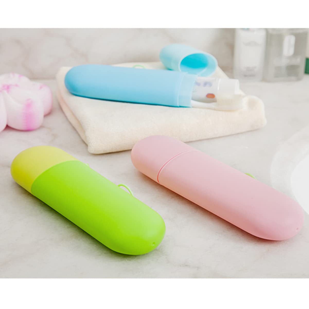 Cabilock Toothbrushes Toothbrush Case Toothbrush and Toothpaste Holder Toothbrush and Toothpaste Case Toothbrush Cup Travel Pp Travel Toothbrush