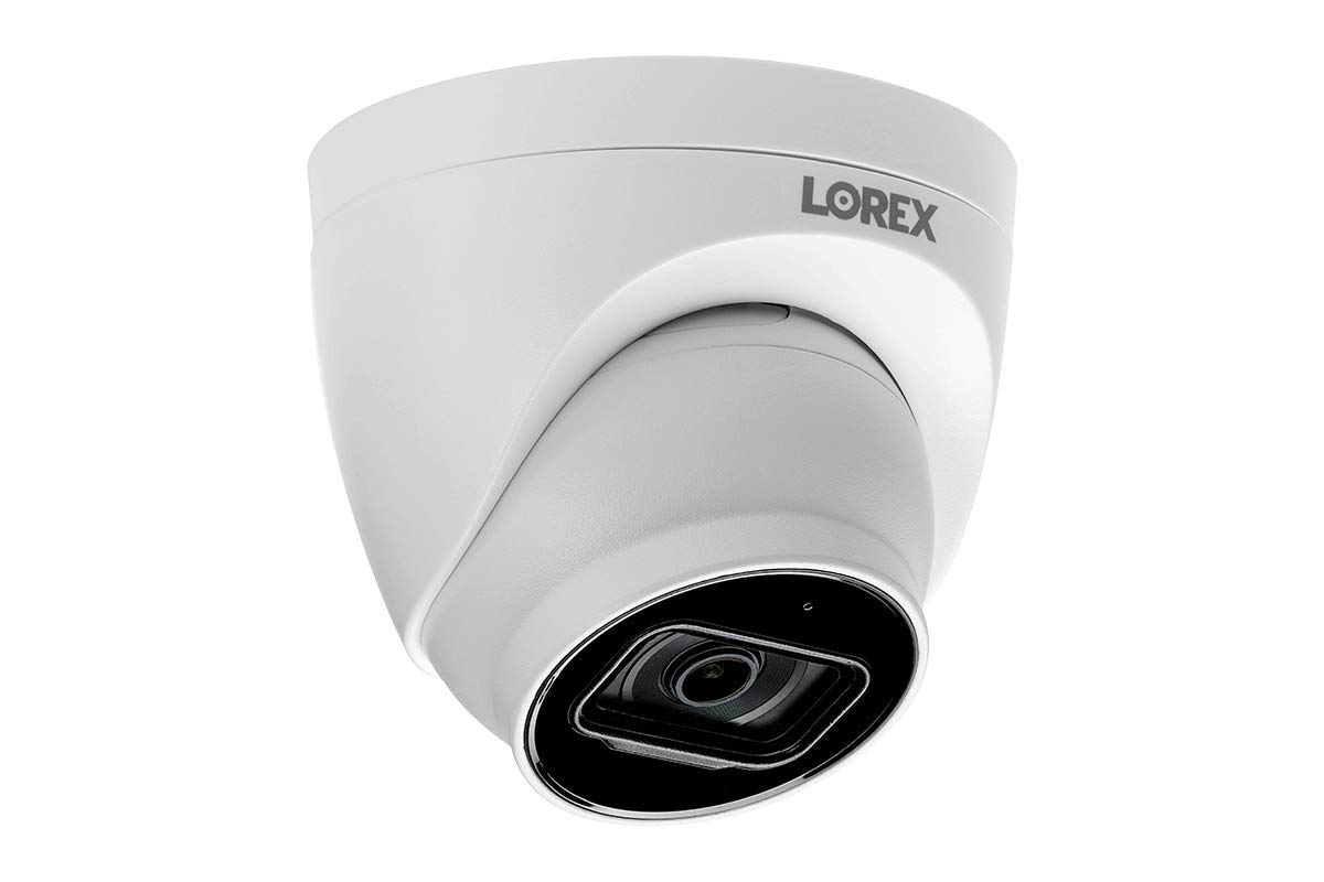 Lorex Fusion 4K (16 Camera Capable) 3TB Wired NVR System with 8 White IP Dome Cameras Featuring Listen-in Audio