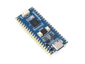 waveshare rp2040-plus mini board with pre-soldered header pico-like mcu board based on raspberry pi rp2040 chip,dual-core arm cortex m0+ processor,usb-c connector,16mb flash,higher current dc-dc chip