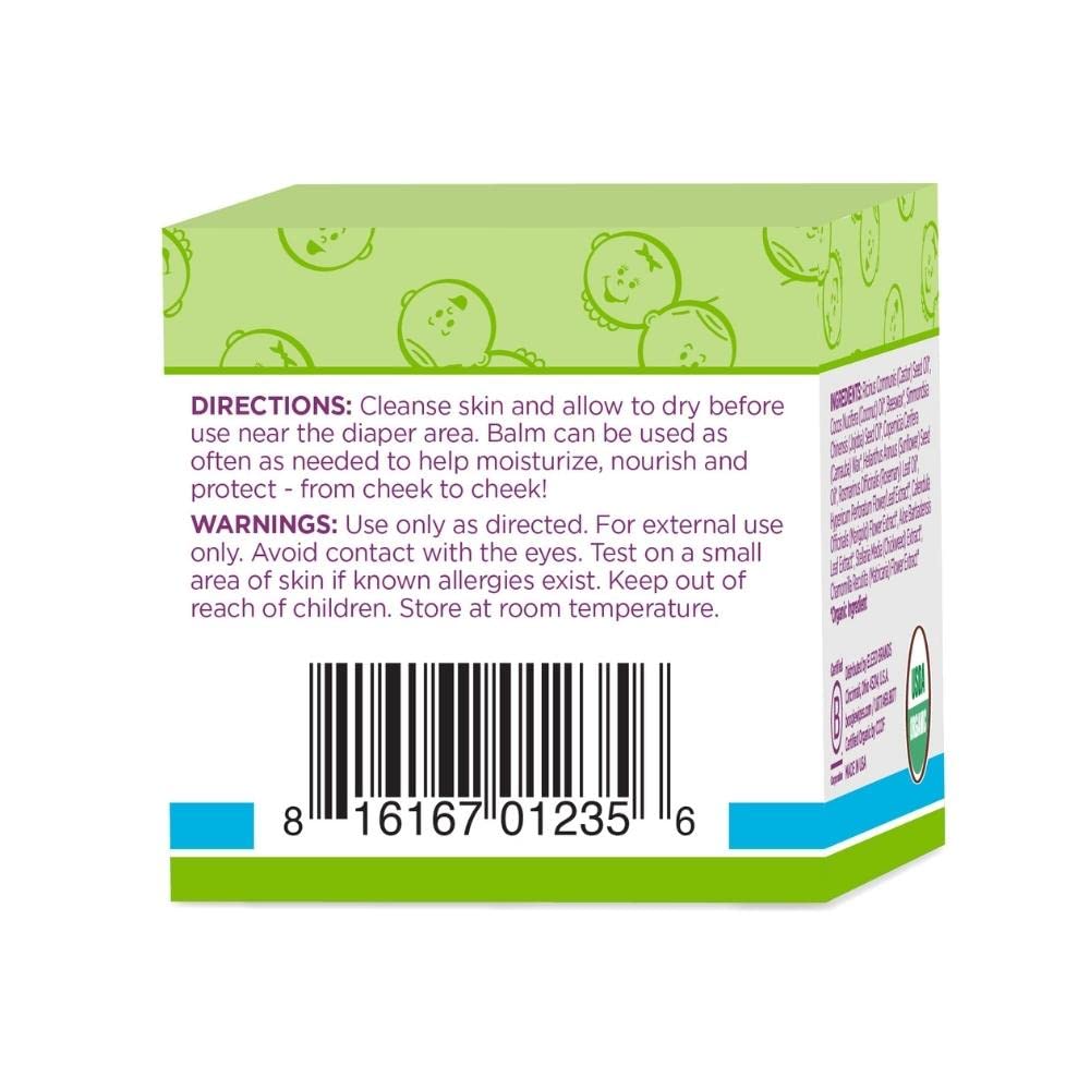 Boogie Diaper Rash Balm for Baby, USDA Certified Organic, Made with Naturally Derived Ingredients, 1.5 oz (Pack of 1)