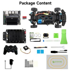 Waveshare JetRacer Pro AI Kit, High Speed AI Racing Robot Powered by Jetson Nano, Include Waveshare Jetson Nano Dev Kit 4GB (NOT Support Nano 2GB)