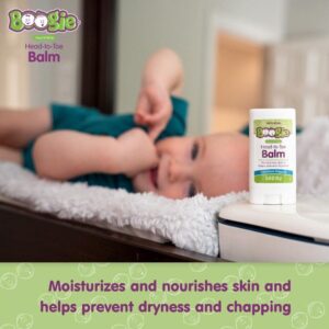 Baby Balm Stick by the Makers of Boogie Wipes, Moisturizes and Soothes from Head to Toe, Hypoallergenic, Naturally Derived, 0.49 oz, Pack of 1