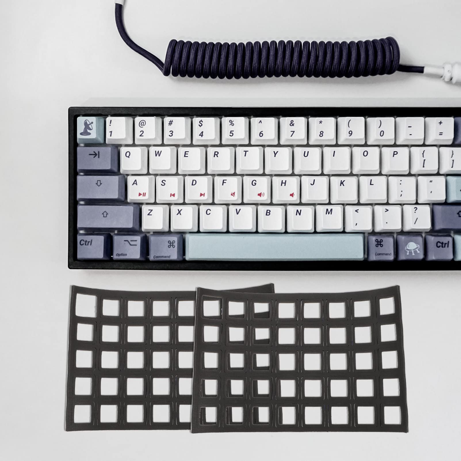 KOMBIUDA Positioning Board Sticker 1 Set Noise-Absorbing Cotton Computer Keyboard Pad Mechanical Keyboard Foams Film Foams Keyboard Pad Computer Korean Sponge Sticker Shockproof