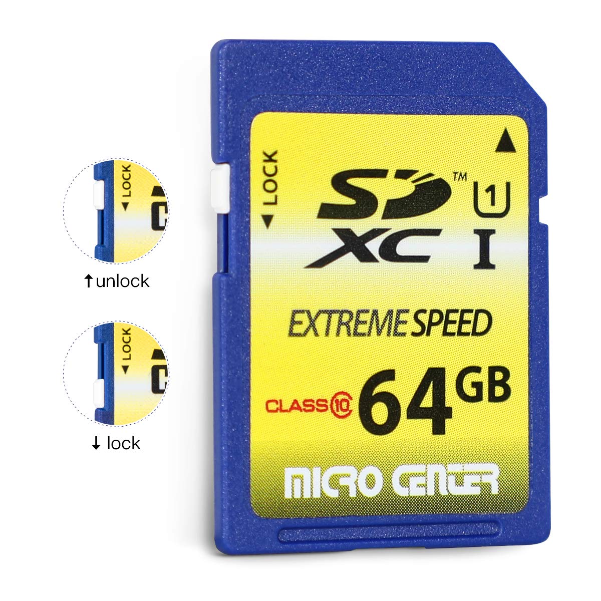 INLAND 64GB Class 10 SDXC Flash Memory Card Standard Full Size SD Chip USH-I U1 Trail Camera by Micro Center