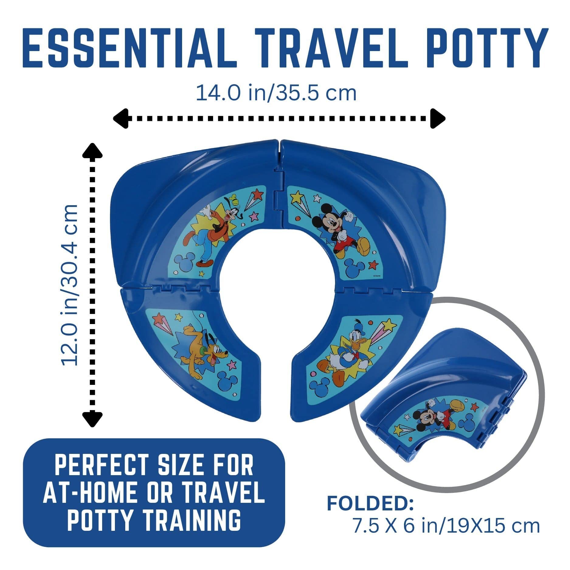 Disney Mickey Mouse "Pals at Play" Folding Potty Seat - Travel Potty Training Seat