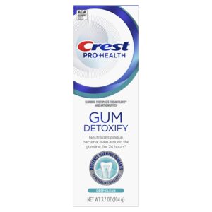 crest pro-health gum detoxify toothpaste, deep clean, 3.7 oz