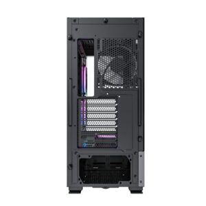 Montech Sky Two, Dual Tempered Glass, 4X PWM ARGB Fans Pre-Installed, ATX Gaming Mid Tower Computer Case, Type C, High Airflow Performance- Black