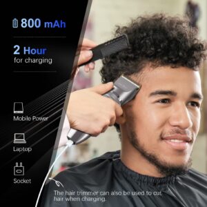 Sejoy Hair Clippers for Men, Cordless Hair Trimmer Zero Gapped Clippers for Men Women Kids Barbers Kit for Household Rechargeable