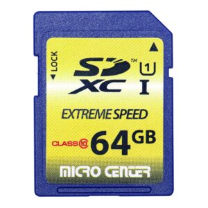 inland 64gb class 10 sdxc flash memory card standard full size sd chip ush-i u1 trail camera by micro center