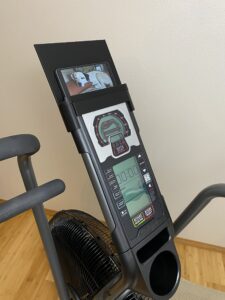 phone holder compatible with schwinn airdyne ad7/ad8/pro/adx, holds tablets too v2