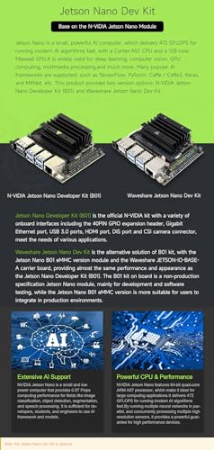 Waveshare JETANK AI Kit, AI Tracked Mobile Robot, AI Vision Robot, Includes Waveshare Jetson Nano Dev Kit 4GB (NOT Support Nano 2GB)