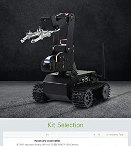 Waveshare JETANK AI Kit, AI Tracked Mobile Robot, AI Vision Robot, Includes Waveshare Jetson Nano Dev Kit 4GB (NOT Support Nano 2GB)