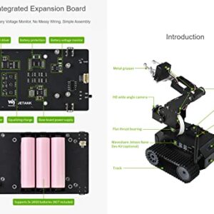 Waveshare JETANK AI Kit, AI Tracked Mobile Robot, AI Vision Robot, Includes Waveshare Jetson Nano Dev Kit 4GB (NOT Support Nano 2GB)