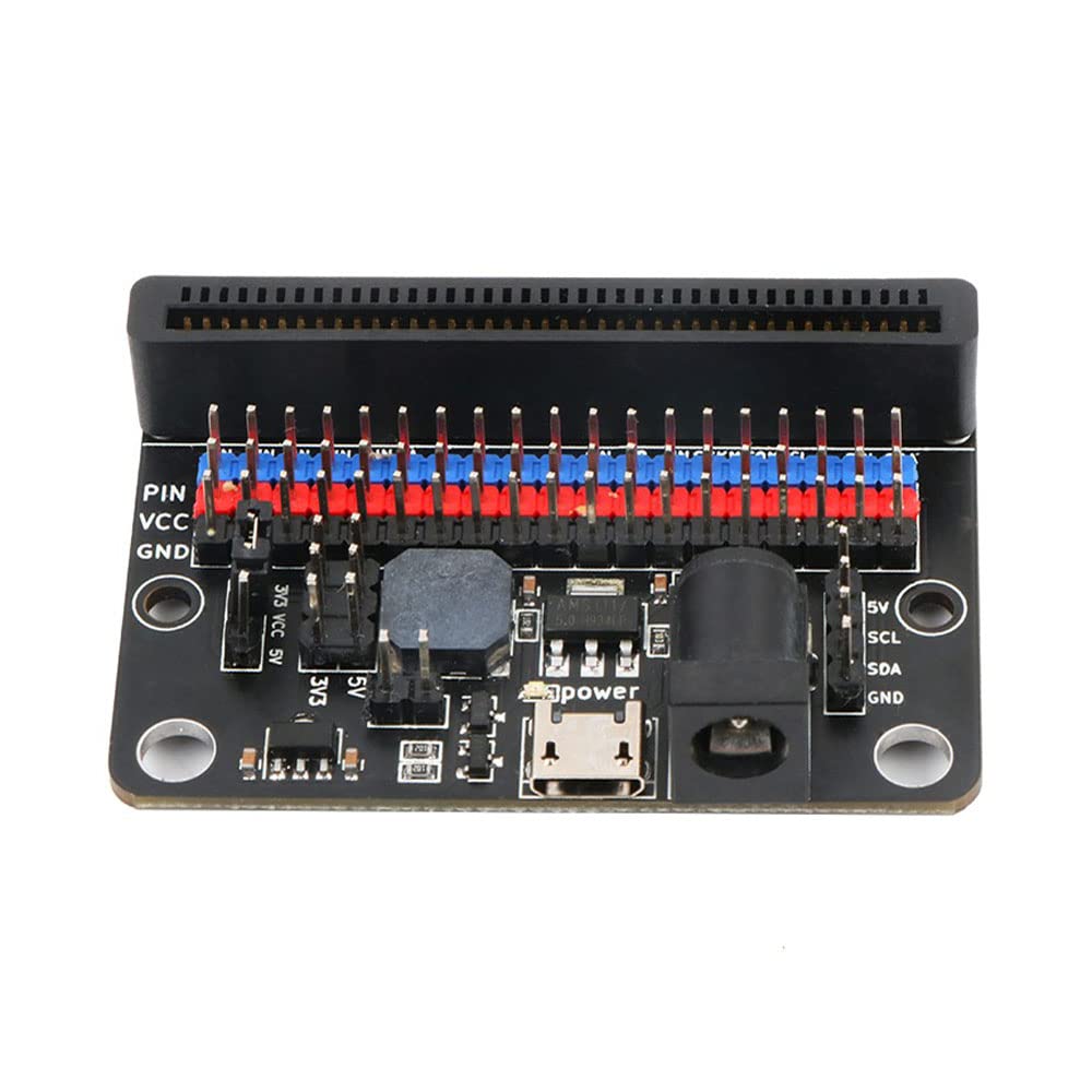 RAKSTORE Expansion Board for Micro:bit GPIO Expansion Python IO:bit 5V with On Board Passive Buzzer