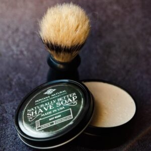 MNSC Old Faithful Artisan Small Batch Shave Soap for a Naturally Better Shave - Smooth Shave, Hypoallergenic, Prevent Nicks, Cuts, and Razor Burn, Handcrafted in USA, All-Natural, Plant-Derived