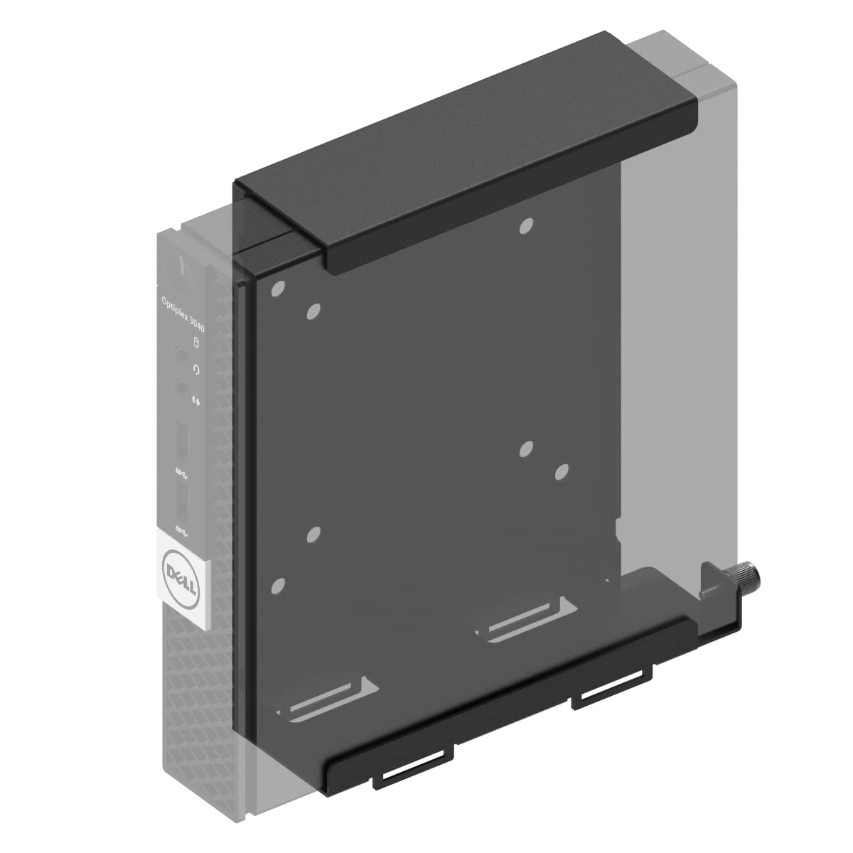 JINGCHENGMEI Wall Mount Compatible with Dell OptiPlex Micro Form Factor Case, VESA and Under Desk Available, Fits MFF 7070, 7060, 7050, 5070, 5060, 5050, 3040, 3046, 3050, 3060, 3070, 3080 and More