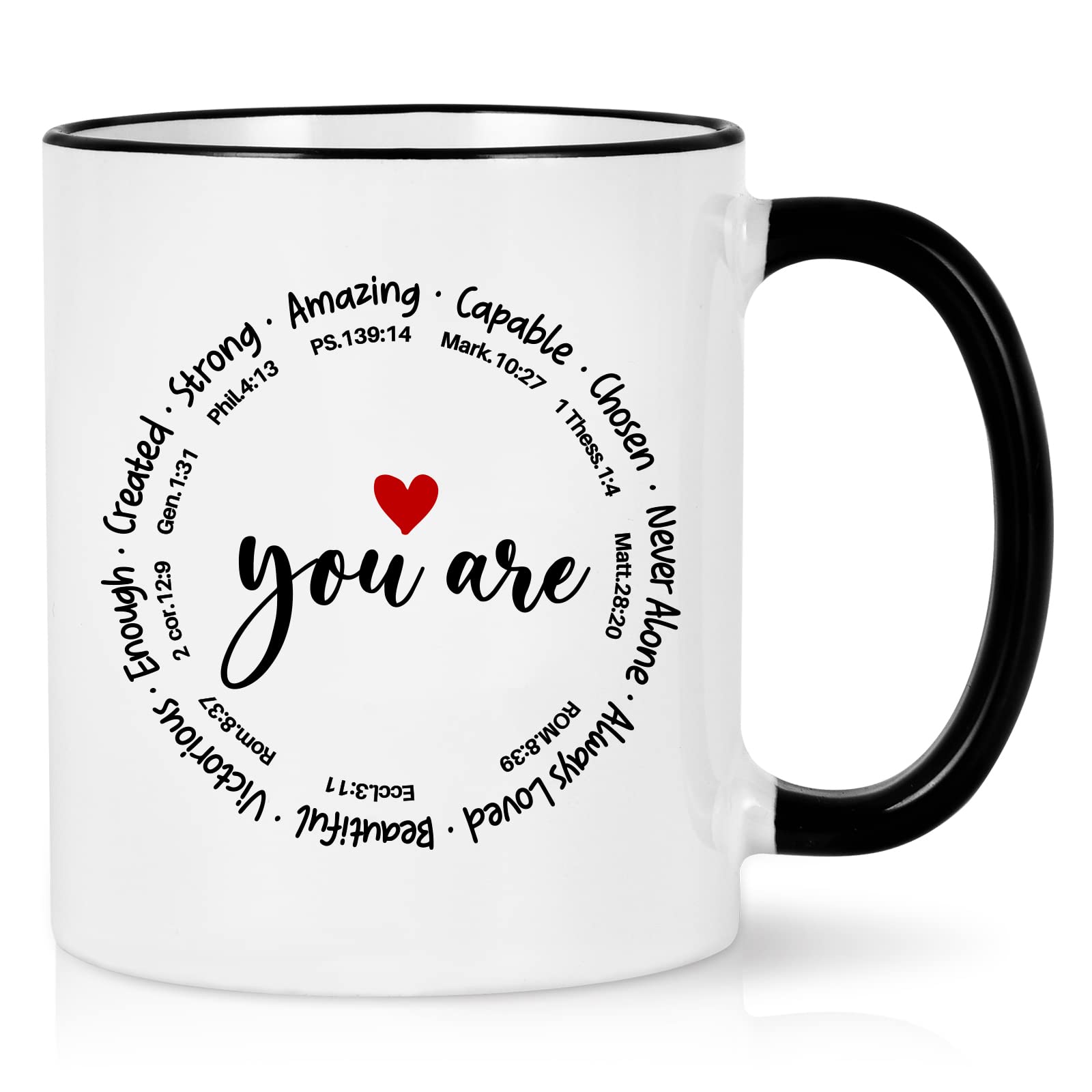 Cabtnca Christian Gifts for Women, You Are Amazing Coffee Mugs for Women, Religious Gifts, Inspirational Spiritual Faith Gifts for Women, Birthday Christmas Gifts for Friends Coworkers, 11Oz