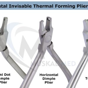 VISION TEK MED Orthodontic Dental Dimple Horizontal Plier Thermal Forming Retainer Clear Aligner Braces Plier