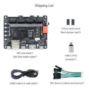 youyeetoo Sipeed Tang Primer 20K FPGA Development Board MCU, with LUT4, PMOD Port *4, for RISC-V and Embedded Development (with Dock ext-Board)