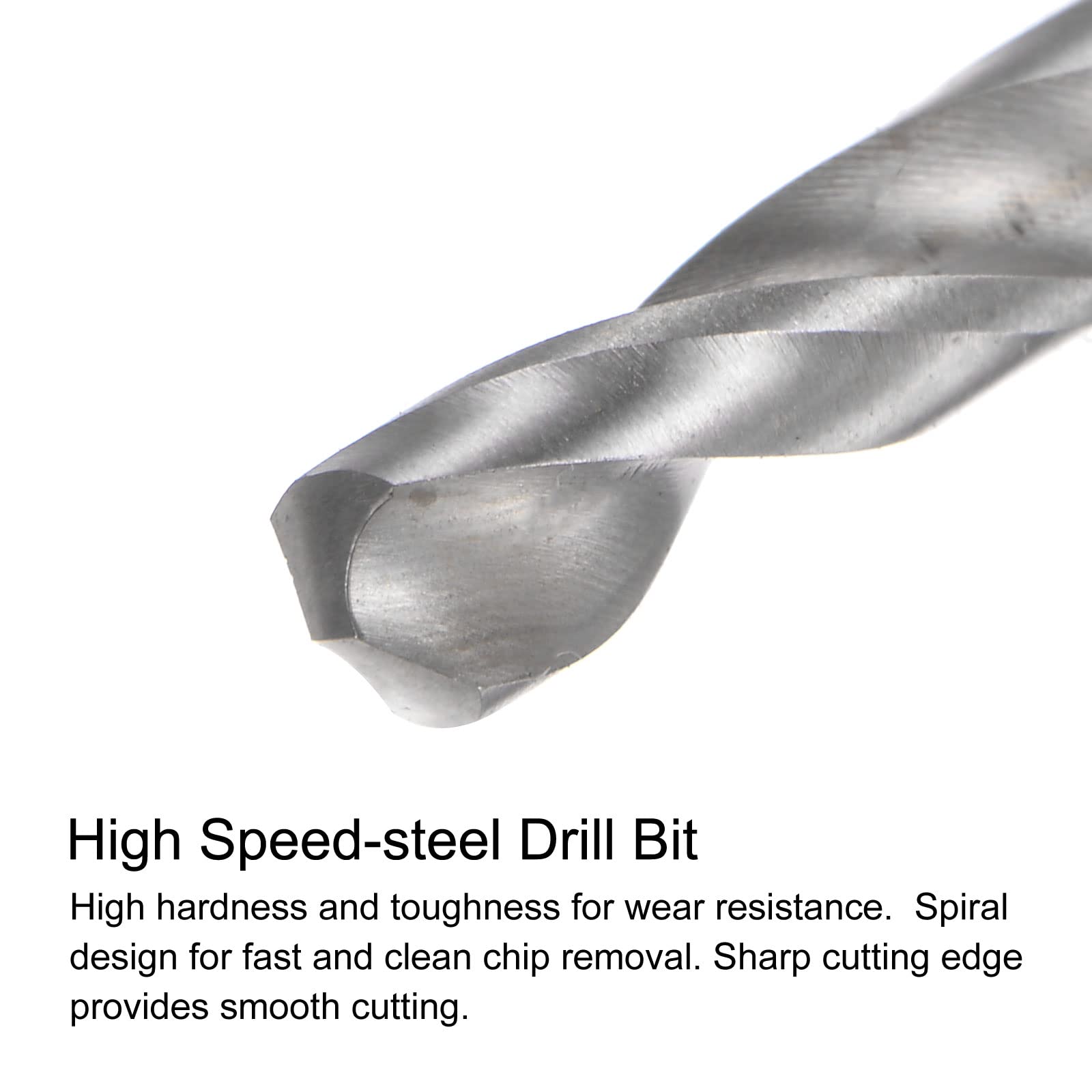 uxcell Tap & Bit Sets, M4 x 0.7 H2 Straight Flute Machine Thread Milling Tap 150mm Extra Long, 4mm High Speed Steel (HSS) Twist Drill Bit