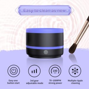 Makeup Brush Cleaner Machine,Electric Makeup Brush Cleaner,Automatic Makeup Brush Cleaner Cleanser Tools,USB Cosmetic Brush Cleaning Machine for Liquid Foundation,Contour,Eyeshadow Brushes Blue