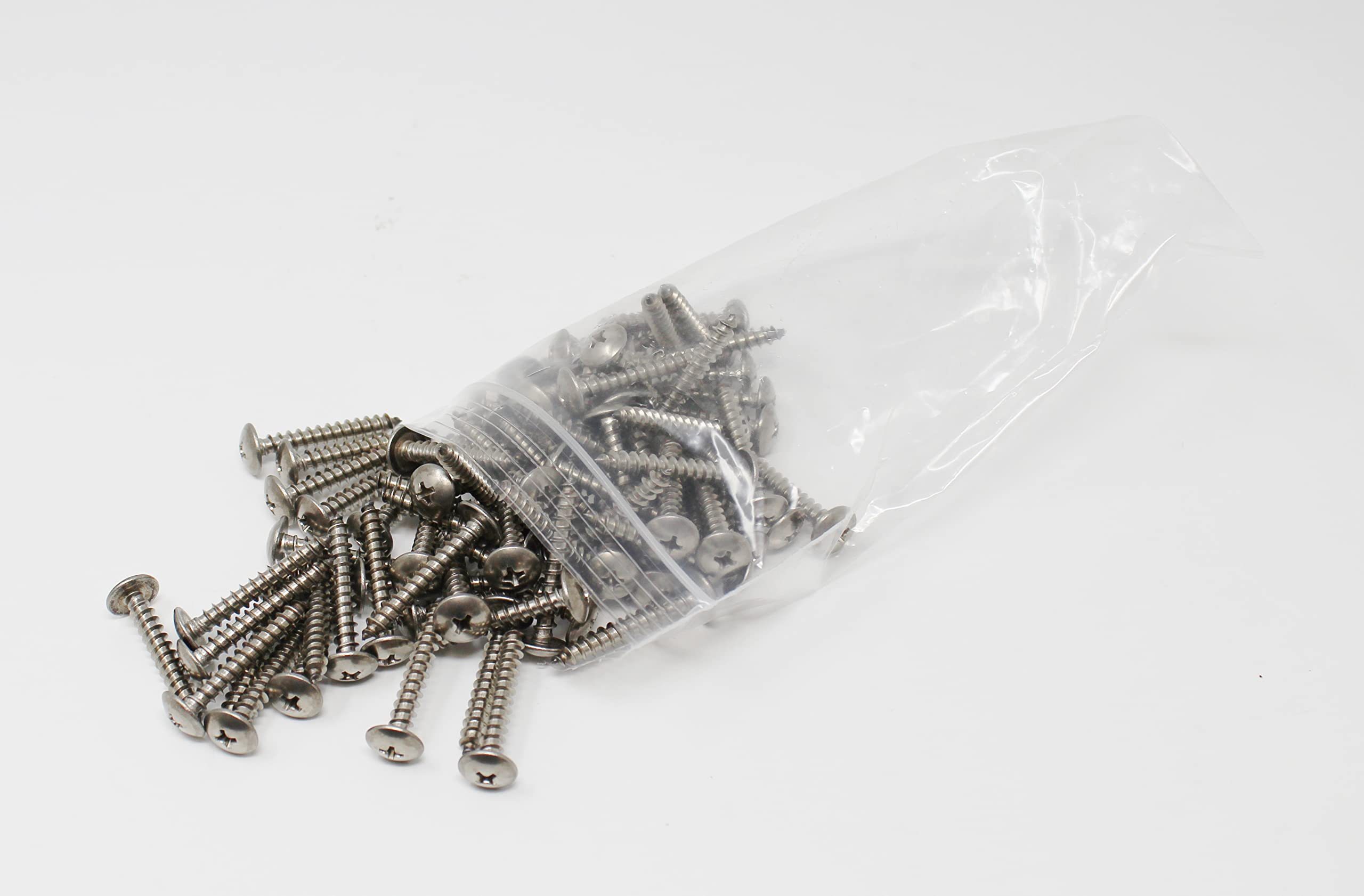 10 x1-1/4" SS Phillips Truss Head Screw Set 80 Piece Dock Bumper Edging Piling Cone Fastener