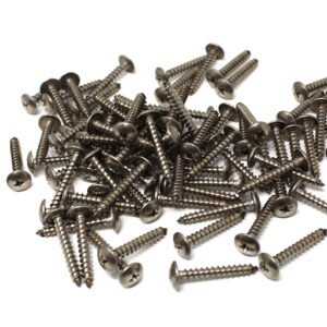 10 x1-1/4" SS Phillips Truss Head Screw Set 80 Piece Dock Bumper Edging Piling Cone Fastener