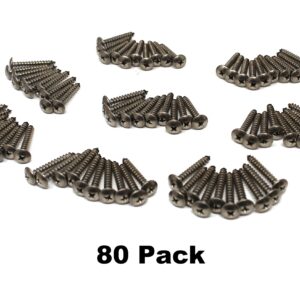 10 x1-1/4" SS Phillips Truss Head Screw Set 80 Piece Dock Bumper Edging Piling Cone Fastener