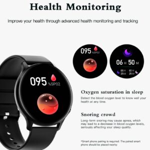 Smartwatch For Men And Women. 1.32'' Touch Screen Fitness Tracker With 20+ Sports Modes, Ip67 Waterproof Smartwatch With Heart Rate/Sleep Monitor/Pedometer/Calorie, Activity Tracker For Android phone