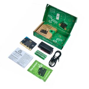 KEYESTUDIO Micro:bit V2 Go Kit Original Micro bit V2 Starter Kit, with Microbit v2.2, Battery Holder, Micro USB Cable