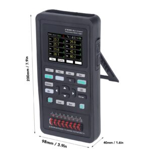 WEYI Temperature Data Recorder, High Accuracy Multi Channel Temperature Tester for Electronics Testing (US Plug)