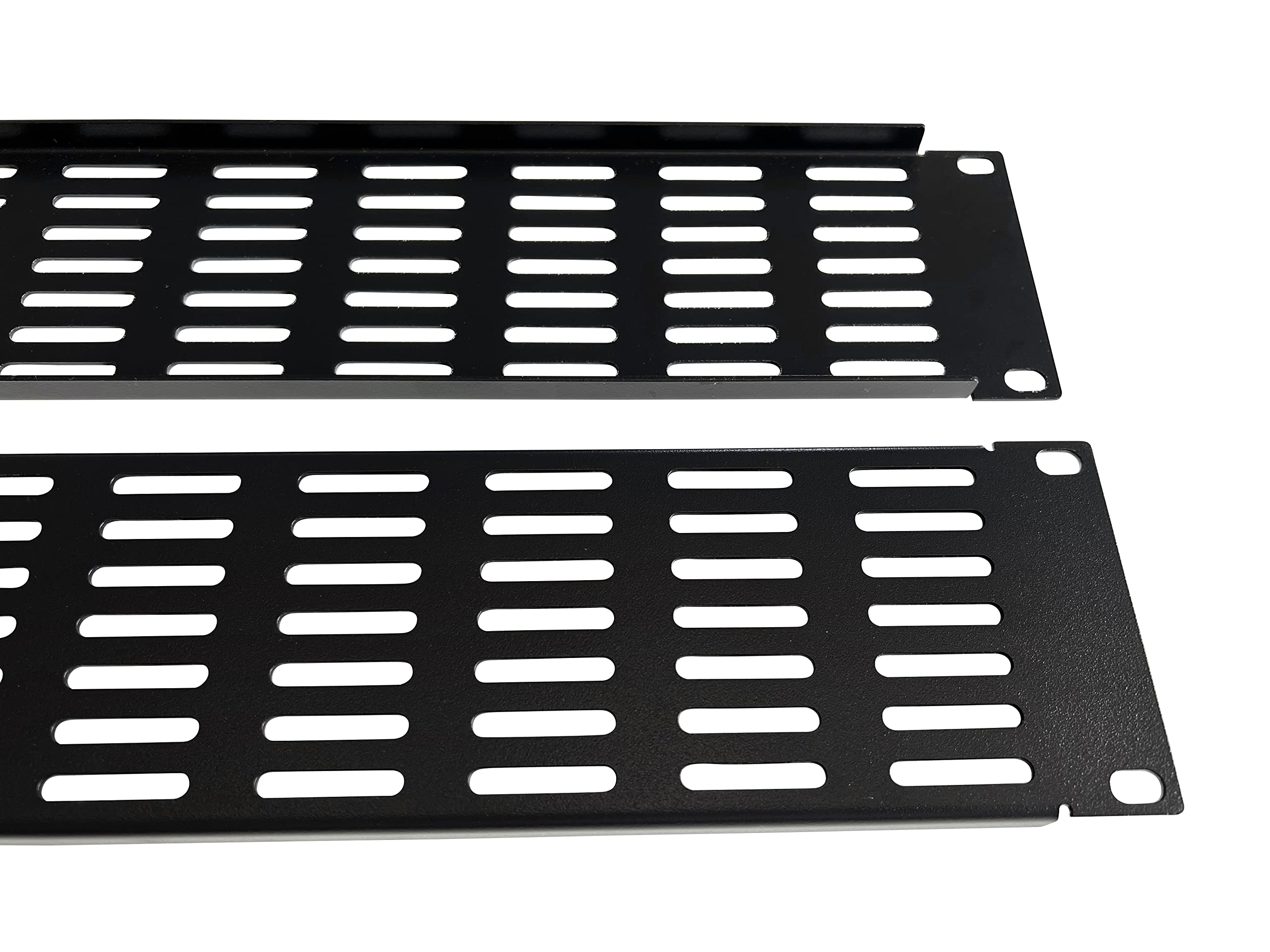 Ferstnor 2U Steel Blank Panel Vented for 19 inch Server Rack Durable Mount Spacer for Network Cabinet 5 Pack Complete with Installation Hardware and Cable Tie