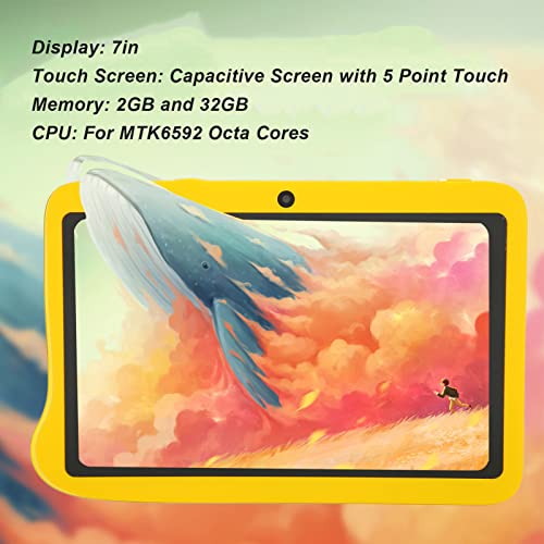 lonuo HD Tablet, US Plug 100240V 2GB RAM 32GB ROM 5000mAh Battery Kids Tablet 7 Inch LCD for Work (US Plug)