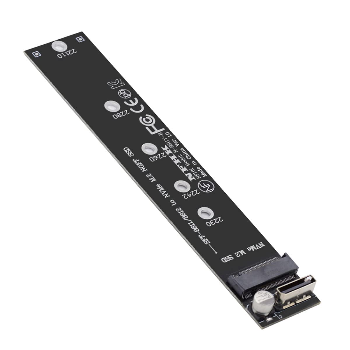 NFHK Oculink SFF-8612 SFF-8611 to M.2 Kit NGFF M-Key to NVME PCIe SSD 2280 22110mm Adapter for Mainboard