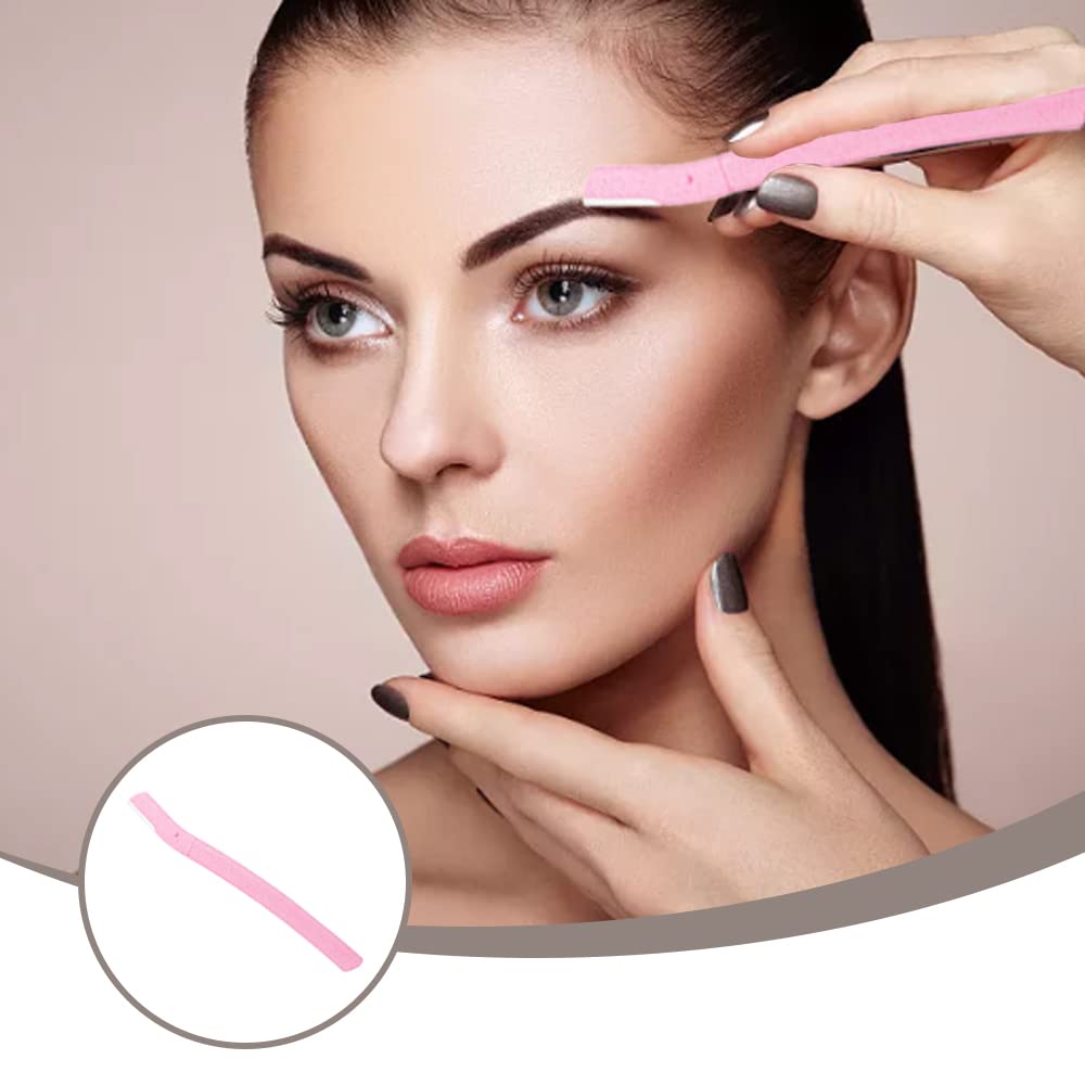 6 Pcs Eyebrow Razors Multipurpose Facial Hair Removers Biodegradable Eyebrow Trimmers for Eyebrows Face Women(Random Style and Color)