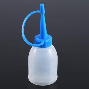 Akozon 6Pcs 30ML Small Squeeze Bottle With Pointed Tip One Ounce Plastic Squeeze Bottle Needle Tip Dropper Bottles Industrial Glue Gel Oil Squeeze Empty Bottle Jet Dispenser with Twist On Cap Lids