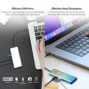 j5create USB4 8K Multi-Function Hub - 8K60/4K144 HDMI, 2.5G Ethernet, PD Charging, 10Gbps USB-A, 10Gbps USB-C Ports | Compatible with MacBook, Windows, Thunderbolt 3/4, and USB4 Devices (JCD403)